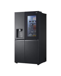 LG 617Ltrs InstaView ThinQ Side by Side Refrigerator, UVnano, LINEARCooling, ThinQ | GR-X267CQES