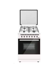 Oscar 60X60 Full Gas Cooking Range - White | 6060GZW2