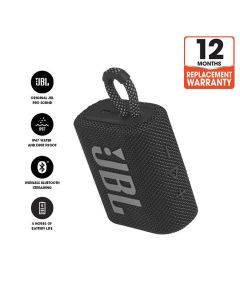 JBL GO 3 Bluetooth Portable Speaker - Black