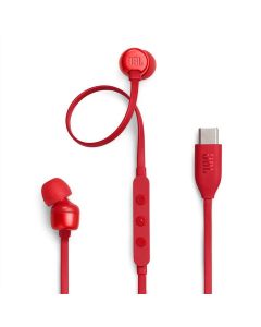 JBL Tune 310C USB-C | Wired Hi-Res In-Ear Headphones - Red