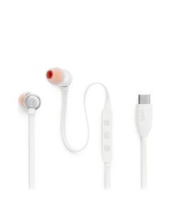 JBL Tune 310C USB-C | Wired Hi-Res In-Ear Headphones - White