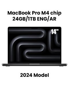 Apple 14-inch MacBook Pro: Apple M4 chip with 10‑core CPU and 10‑core GPU, 24GB, 1TB SSD - Space Black |MCX04AB/A