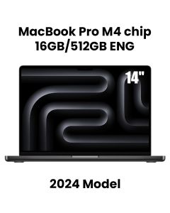Apple 14-inch MacBook Pro: Apple M4 chip with 10‑core CPU and 10‑core GPU, 16GB, 512GB SSD - Space Black |MW2U3ZS/A