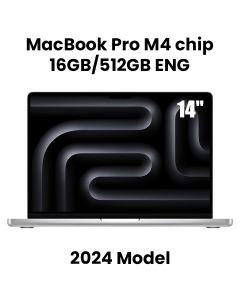Apple 14-inch MacBook Pro: Apple M4 chip with 10‑core CPU and 10‑core GPU, 16GB, 512GB SSD - Silver |MW2W3ZS/A