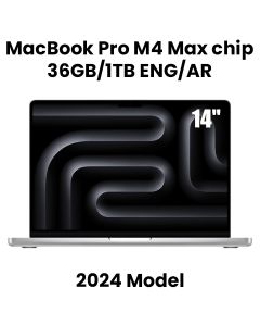 Apple 14-inch MacBook Pro: Apple M4 Max chip with 14‑core CPU and 32‑core GPU, 36GB, 1TB SSD - Silver |MX2G3AB/A