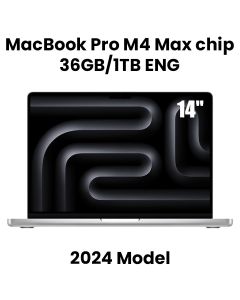Apple 14-inch MacBook Pro: Apple M4 Max chip with 14‑core CPU and 32‑core GPU, 36GB, 1TB SSD - Silver |MX2G3ZS/A