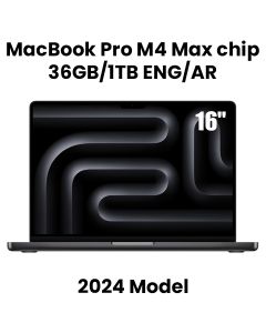 Apple 16-inch MacBook Pro: Apple M4 Max chip with 14‑core CPU and 32‑core GPU, 36GB, 1TB SSD - Space Black |MX303AB/A