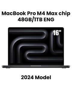Apple 16-inch MacBook Pro: Apple M4 Max chip with 16‑core CPU and 40‑core GPU, 48GB, 1TB SSD - Space Black |MX313ZS/A