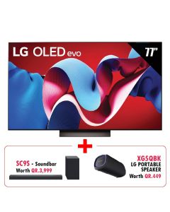 LG 77-inch OLED evo C4 4K Smart TV AI Magic remote Dolby Vision webOS24 2024 | OLED77C46LA
